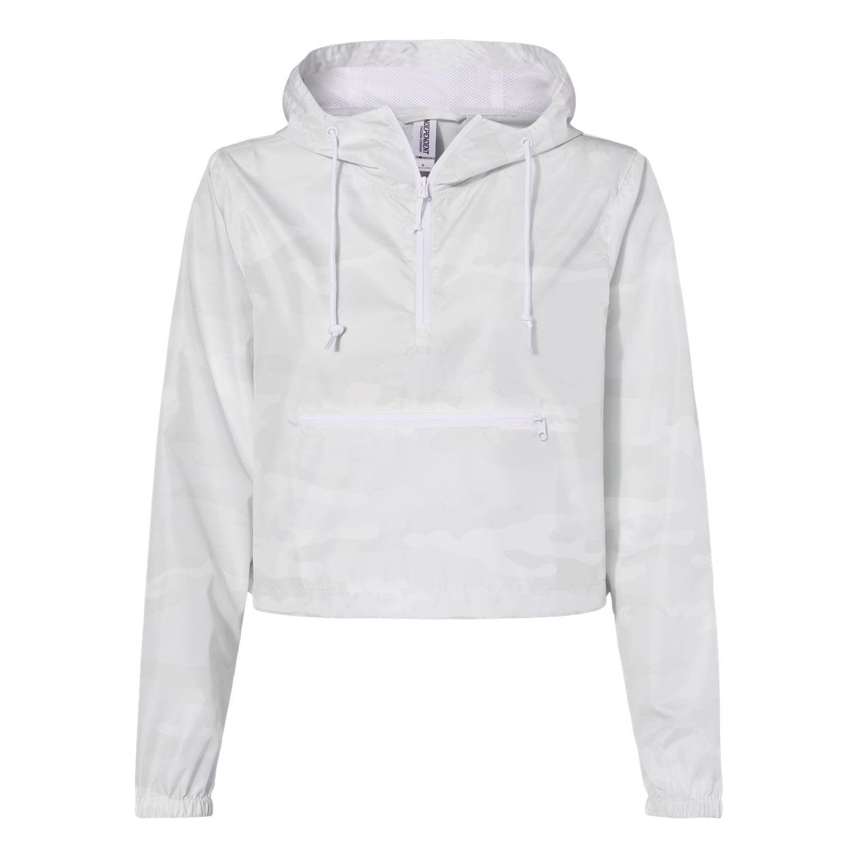 Women's Lightweight Quarter-Zip Pullover Crop Windbreaker