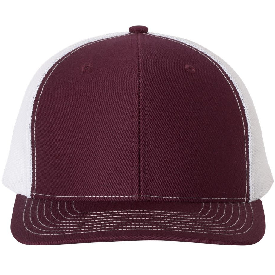 Maroon/ White