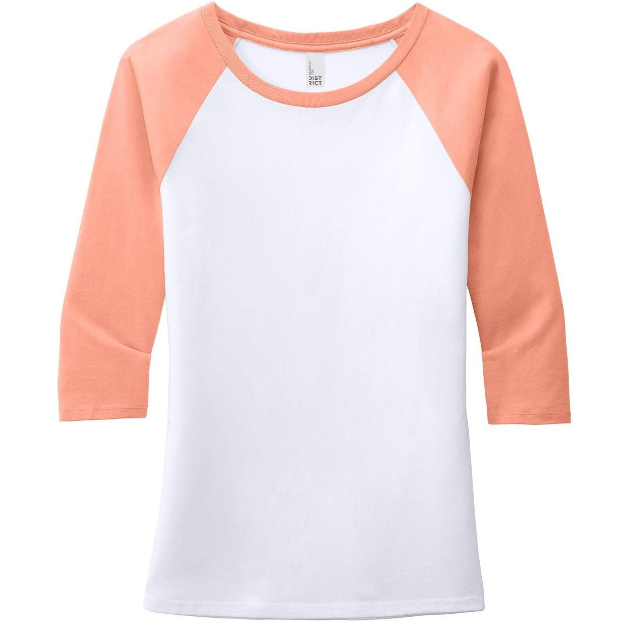 Heathered Dusty Peach/ White