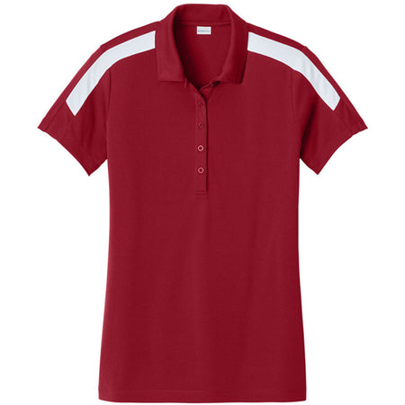 Deep Red/ White