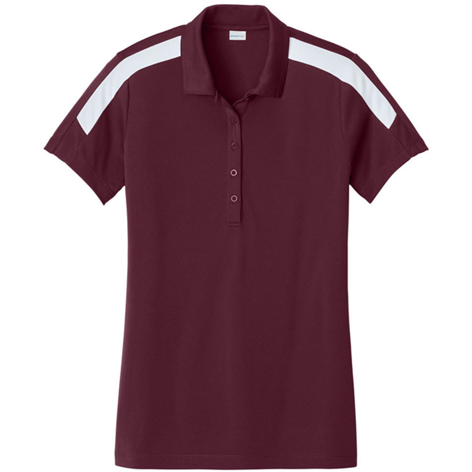 Maroon/ White