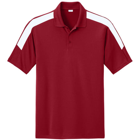Deep Red/ White