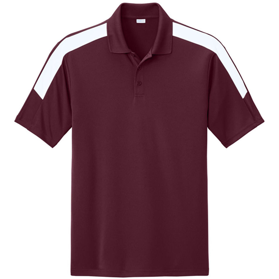 Maroon/ White