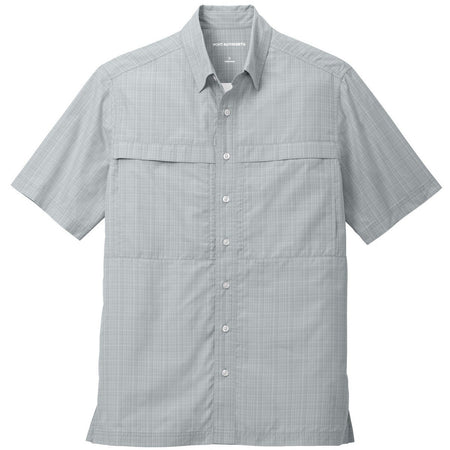 Silver/ Gusty Grey Crosshatch