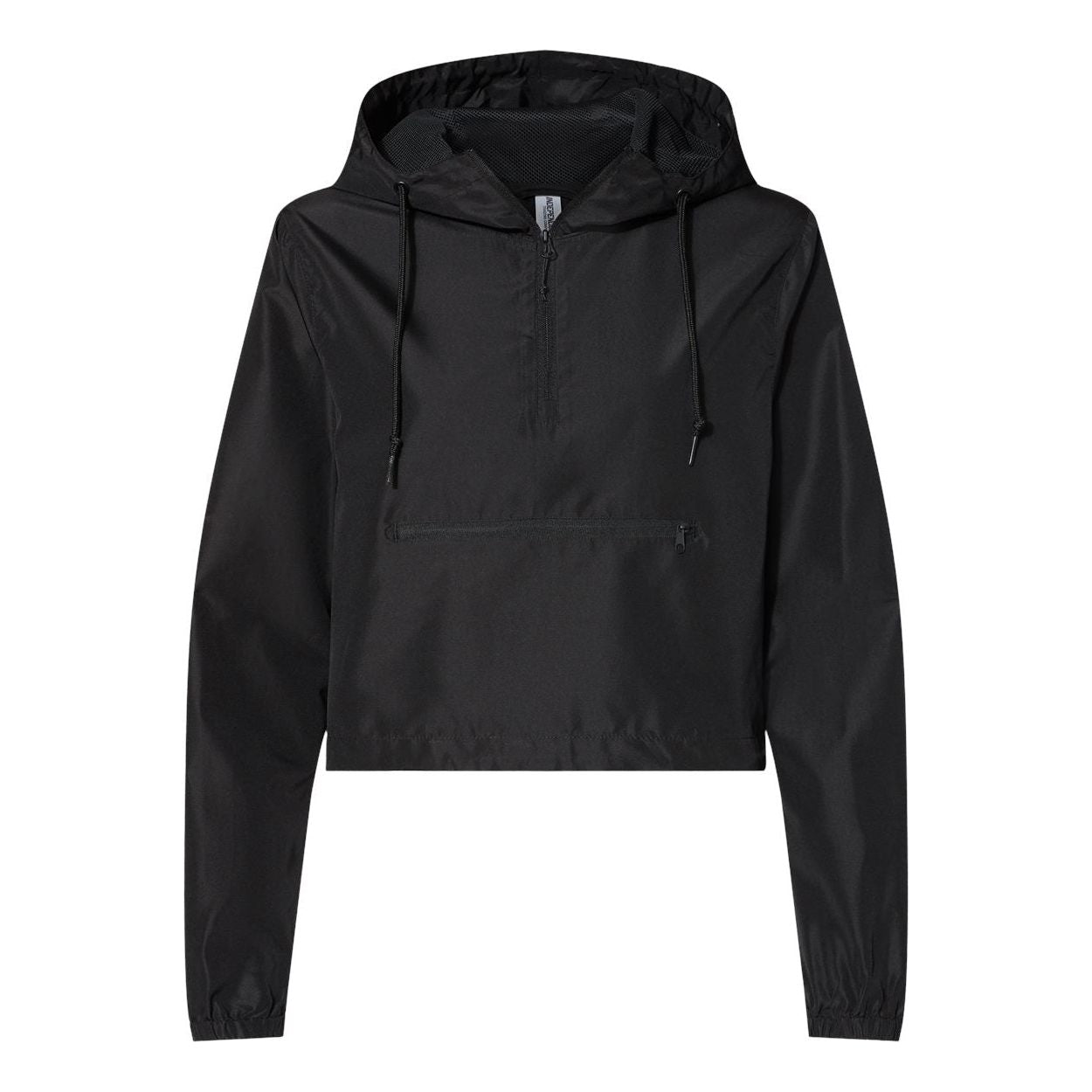 Women's Lightweight Quarter-Zip Pullover Crop Windbreaker