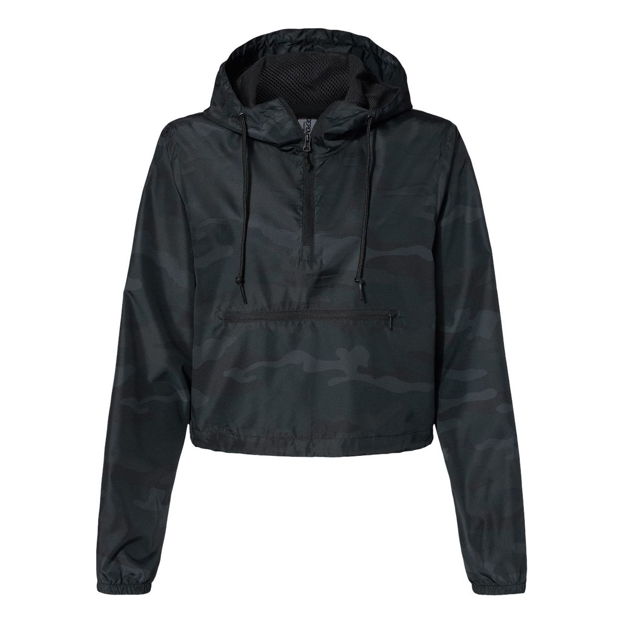 Women's Lightweight Quarter-Zip Pullover Crop Windbreaker